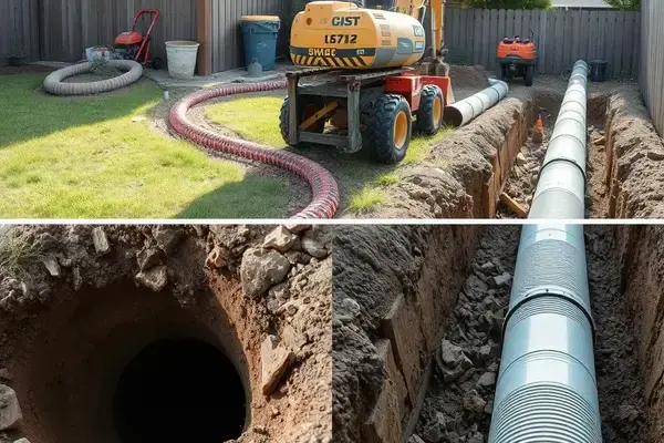 Sewer Collapse Before and After